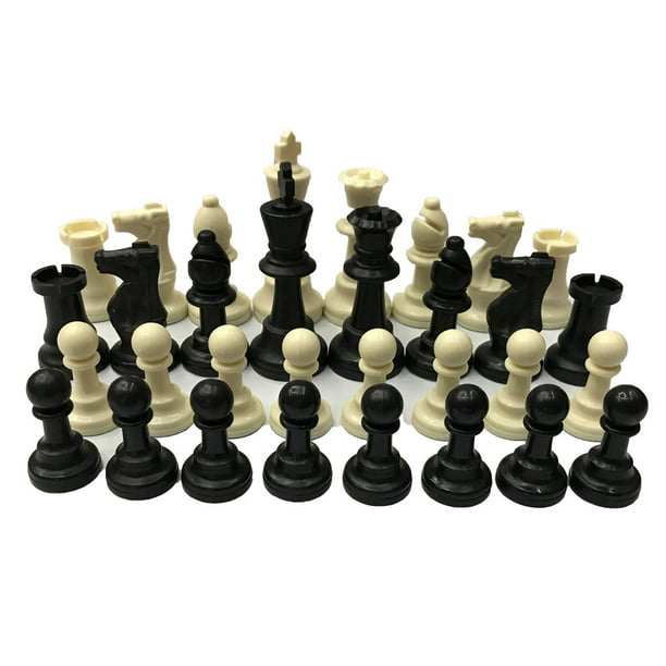 Details about   Large Classic Chess Set Plastic Chess Pieces Figures Figurines With Chessboard